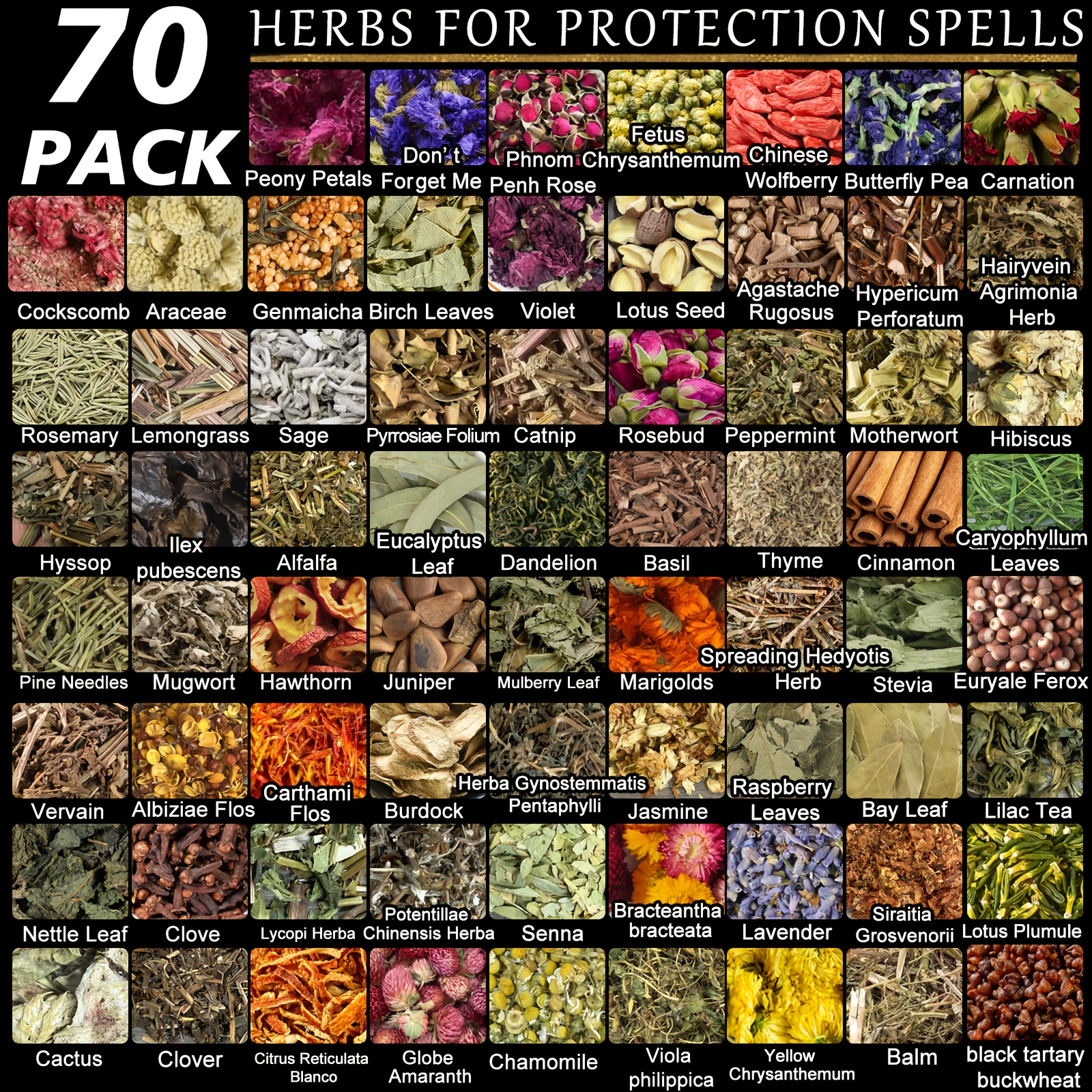 Candle Making Kit For Beginners - 70-Piece Witchcraft Herb Kit – Dried