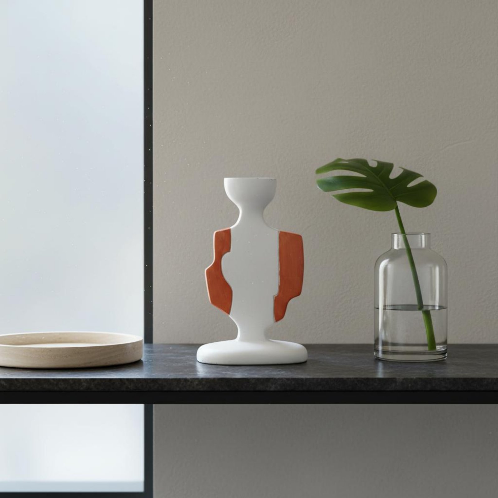 Paraffin Candle Wax - 2 Pieces Modern Geometric Candle Holder