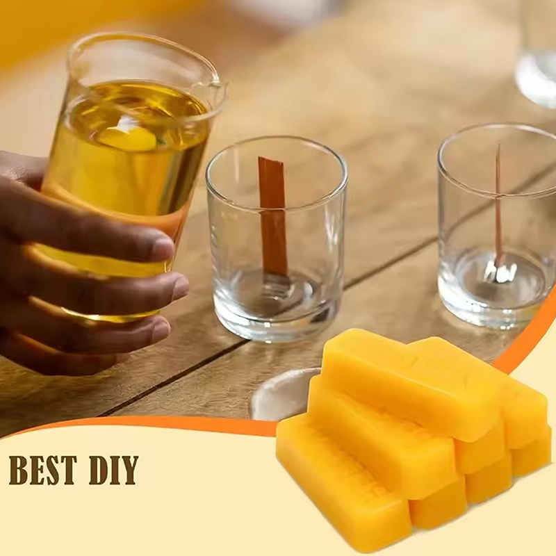 Candle Making Ingredients - 4/8pcs Pure Beeswax Blocks, High-Quality Waxing