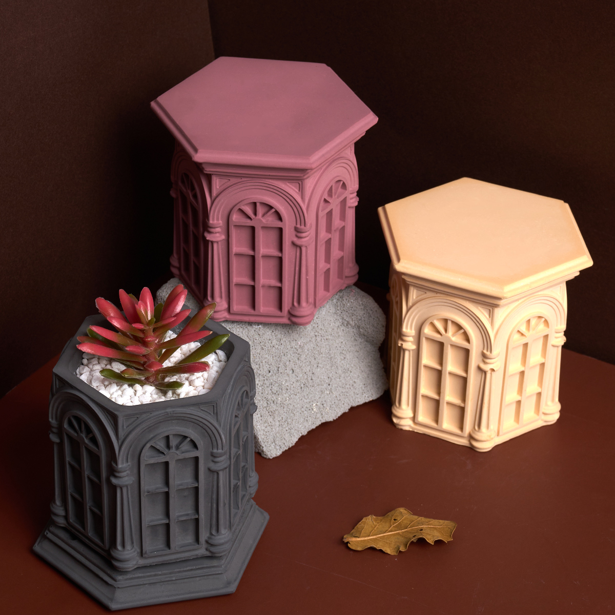 Kraft Box Candle - DIY Vintage Candle Jar Container Silicone