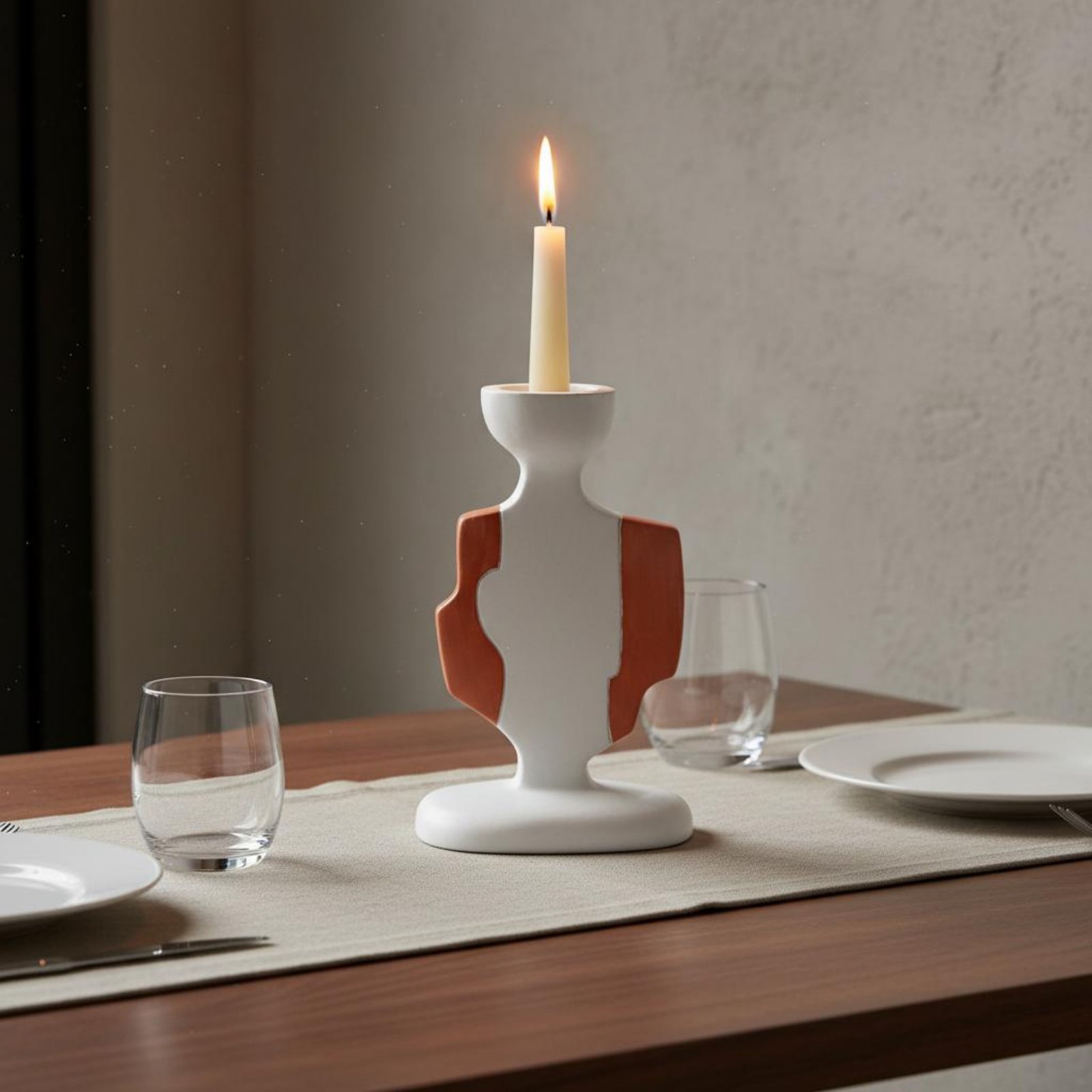 2 Pieces Modern Geometric Cand - Paraffin Candle Wax recension och pris