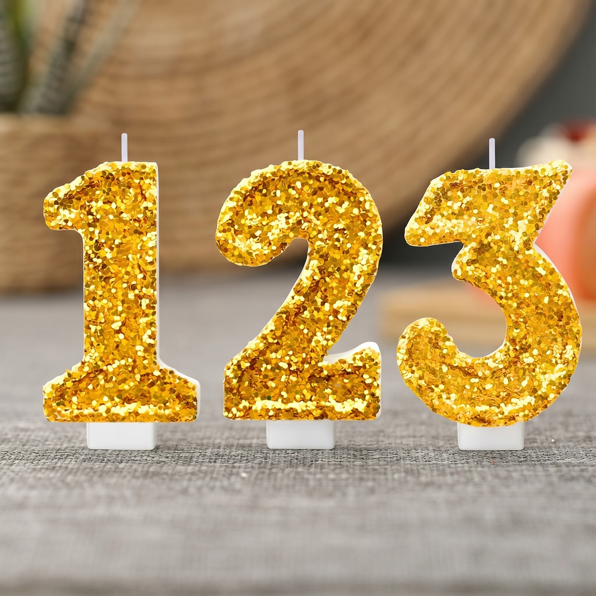 Digital Birthday Candle Gold C - Paraffin Candle Wax recension och pris
