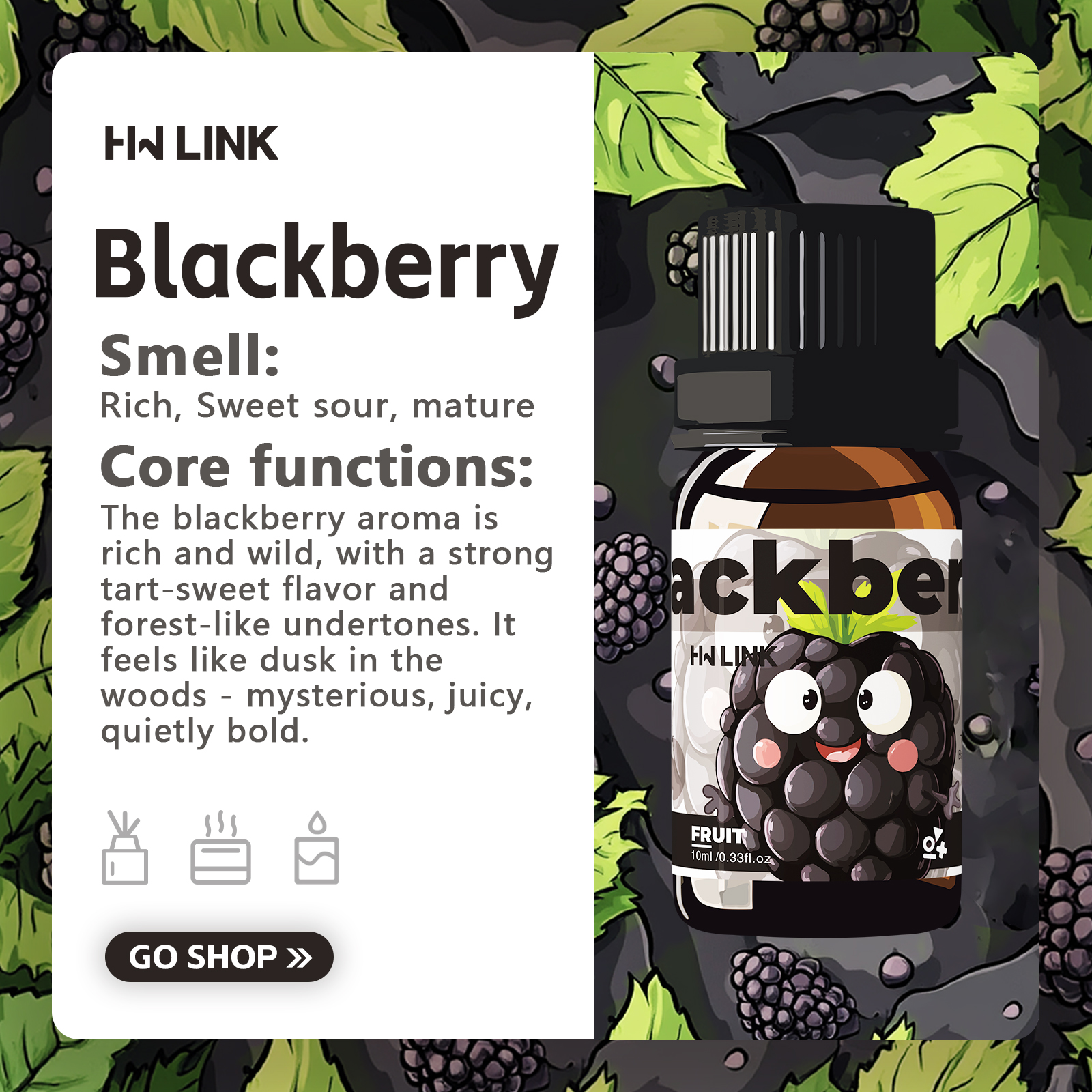 Blackberry Essential Oil Black - Candle Making Ingredients recension och pris