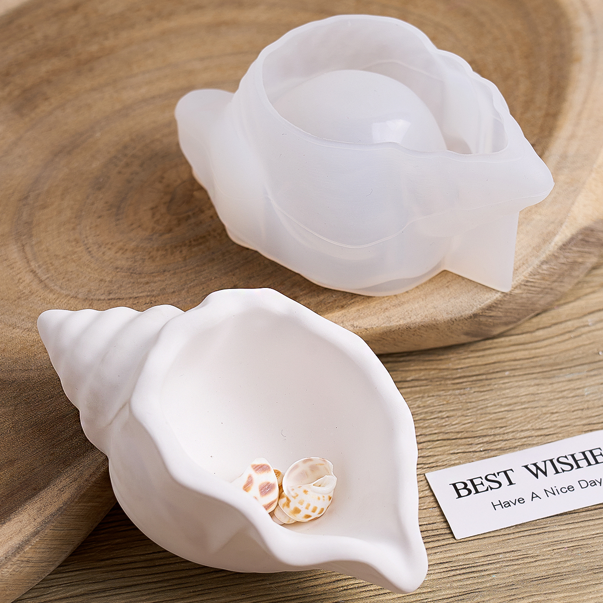Conch Candle Jar Silicone Mold - Kraft Box Candle recension och pris