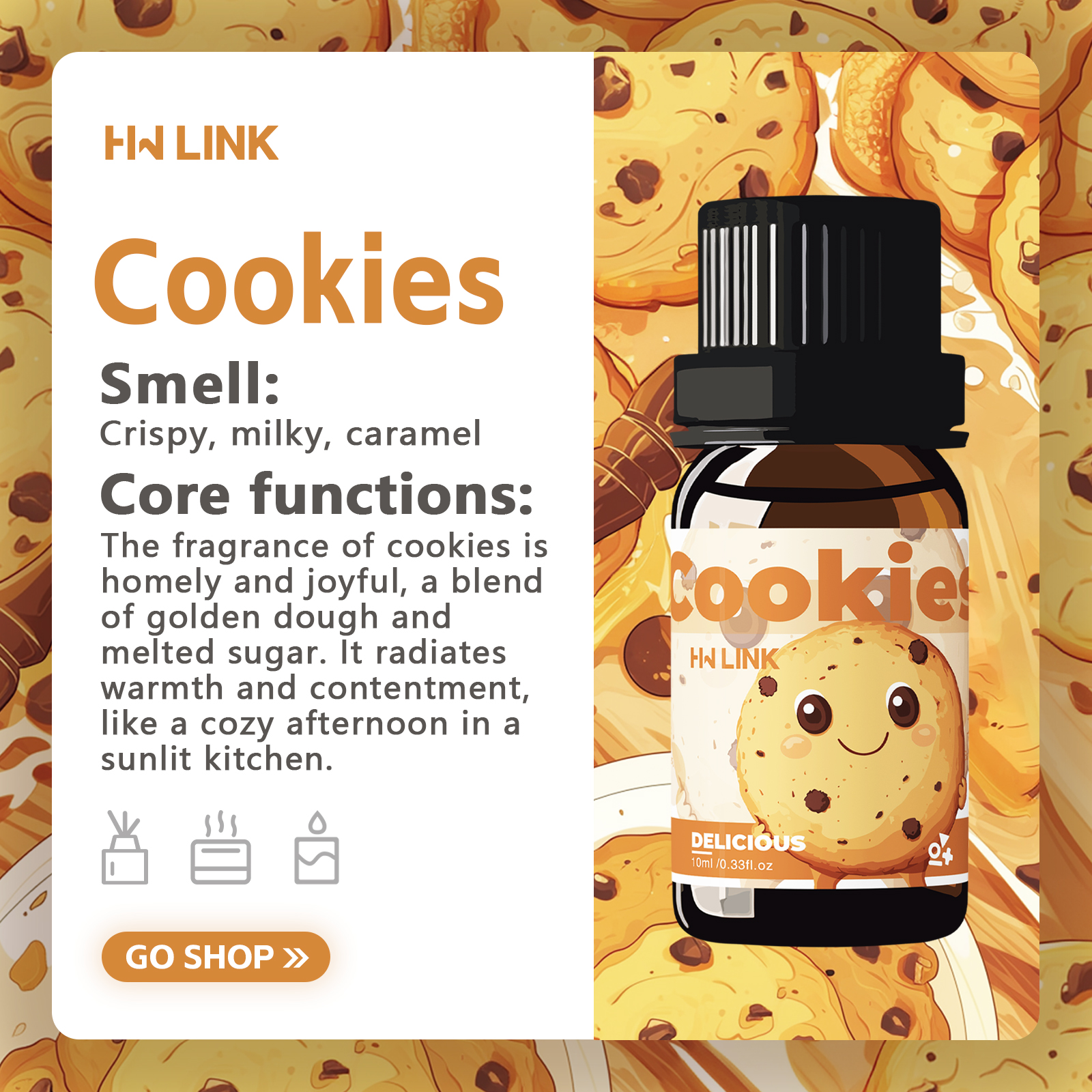 10ml Cookies Essential Oils Pe - Candle Making Ingredients recension och pris