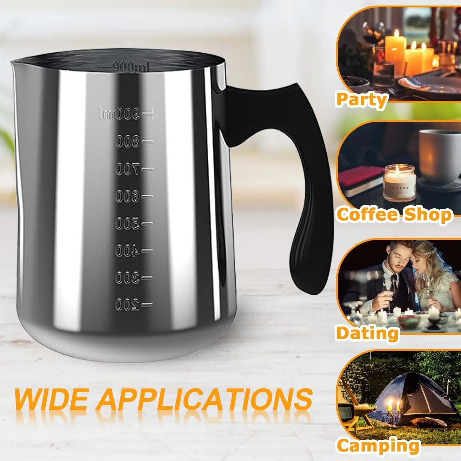 Candle Pouring Pot with Electr - Candle Making Vessels recension och pris