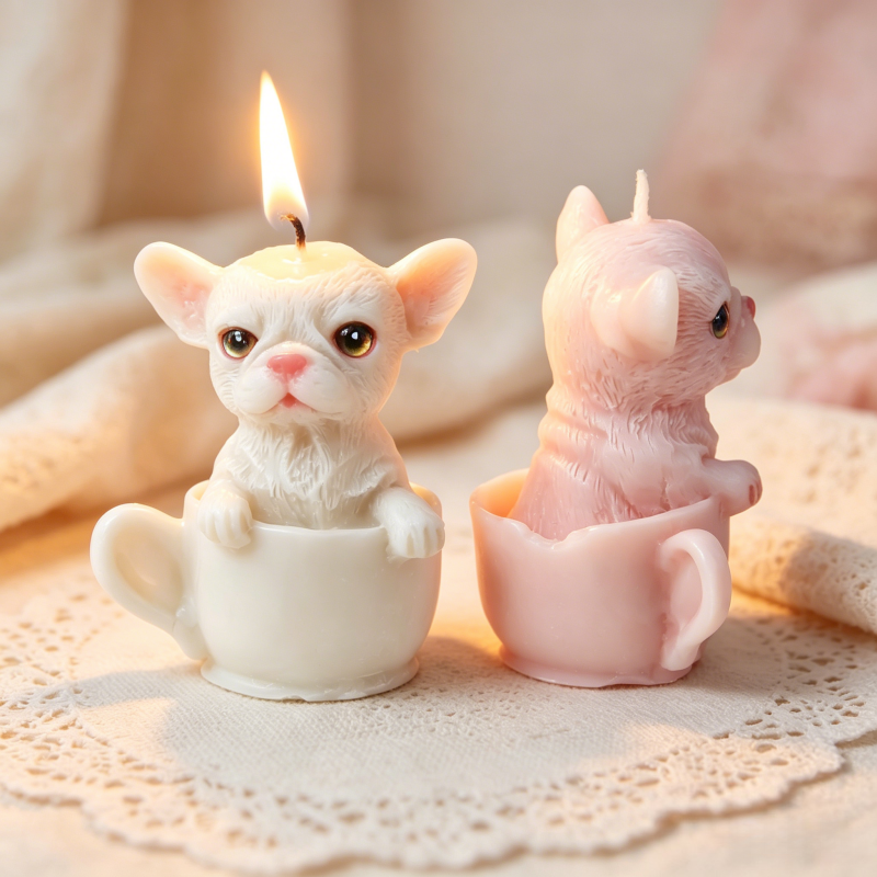 Cute Dog Cup Shaped Silicone M - Candle Making Vessels recension och pris