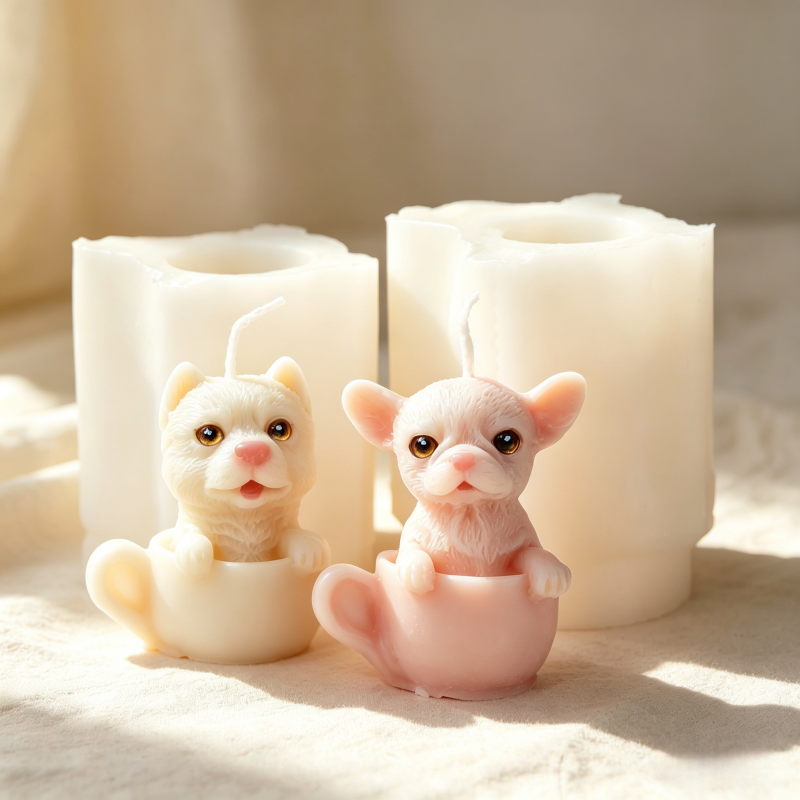Cute Dog Cup Shaped Silicone M - Candle Making Vessels recension och pris