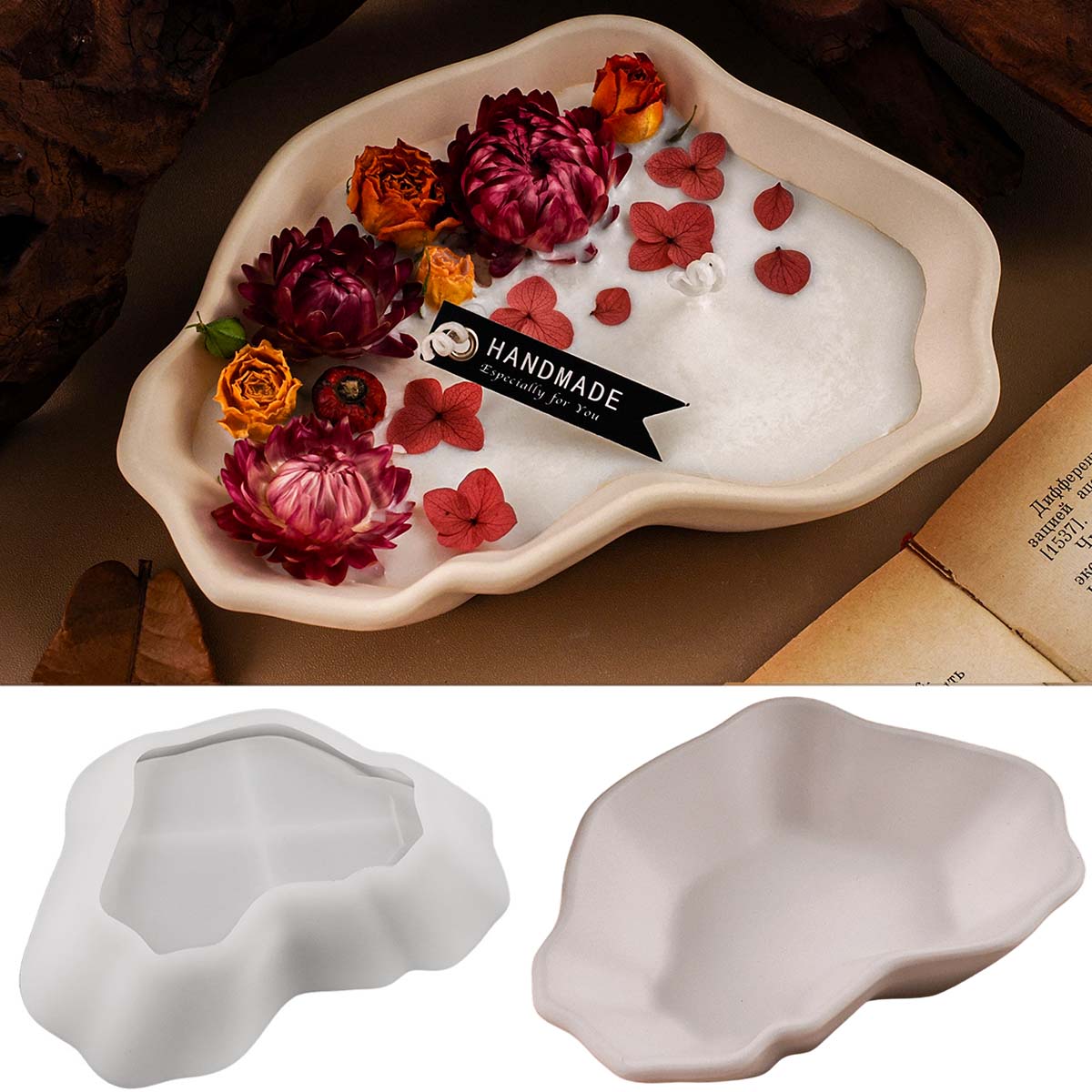 Irregular Candle Bowl Silicone - Kraft Box Candle recension och pris