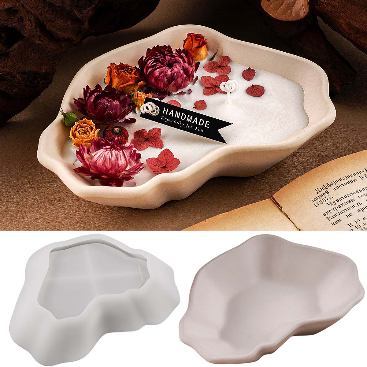 Irregular Candle Bowl Silicone - Kraft Box Candle recension och pris