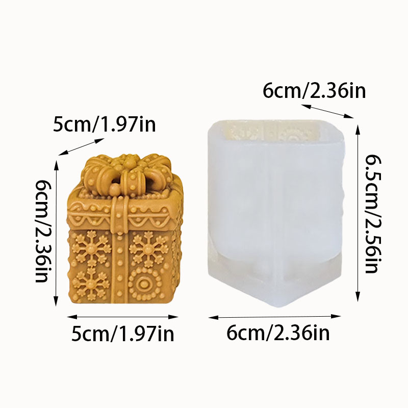 Christmas Gift Box Candle Mold - Kraft Box Candle recension och pris