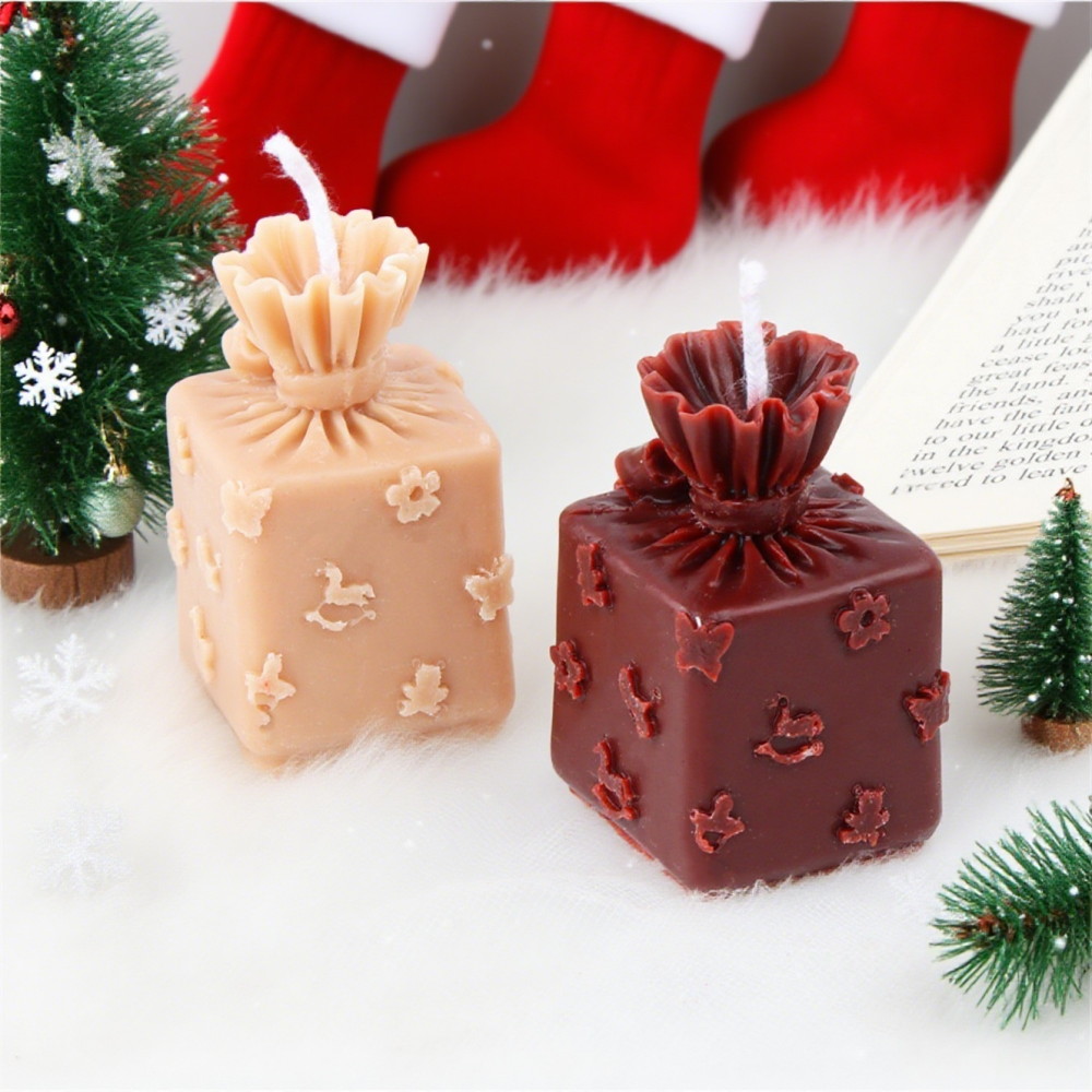 3D Xmas Gift Box Silicone Cand - Xmas Candle Making recension och pris