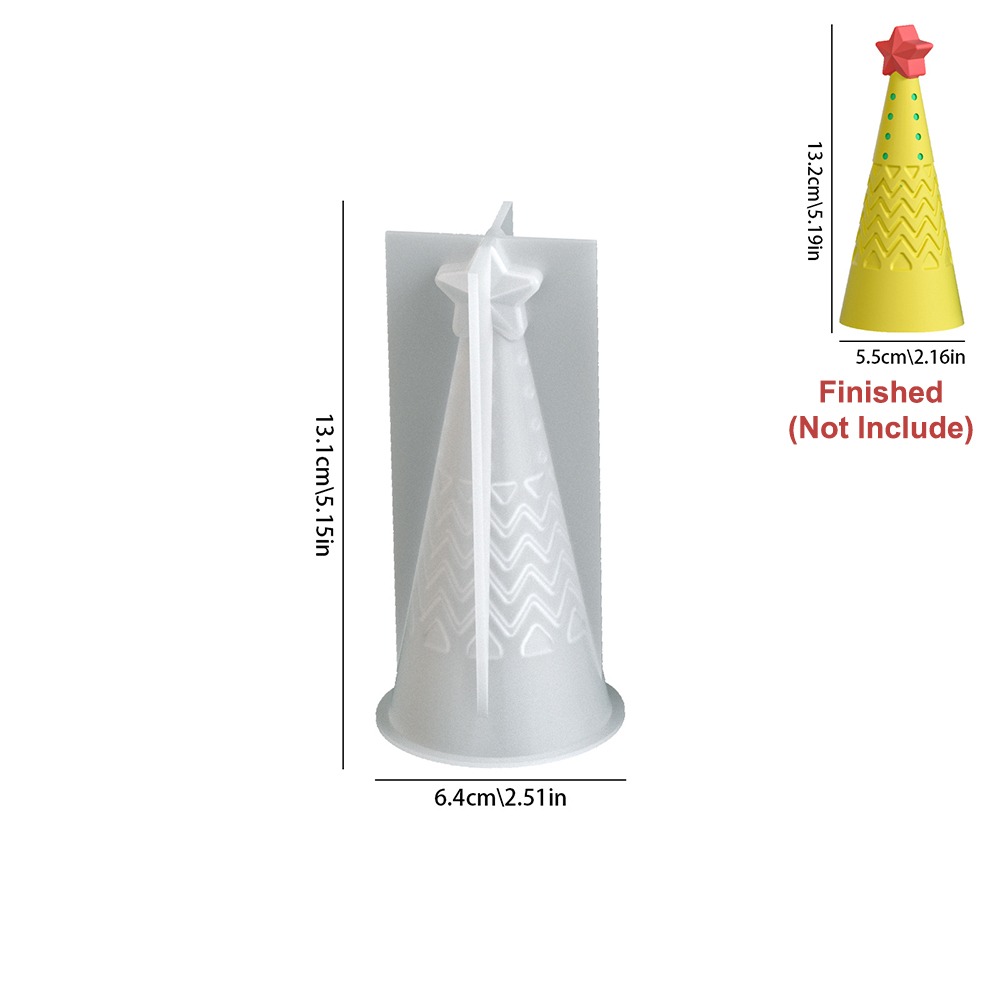Silicone Christmas Cone Candle - Xmas Candle Making recension och pris