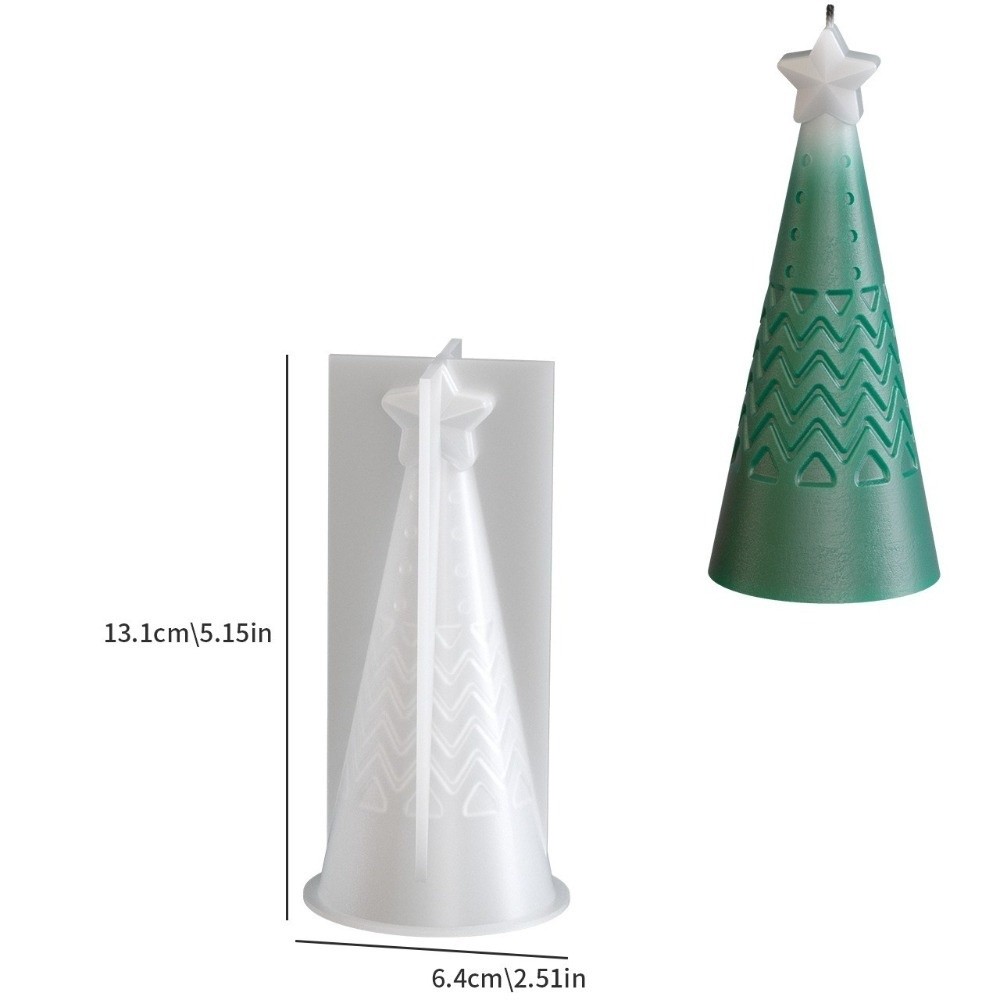 Silicone Christmas Cone Candle - Xmas Candle Making recension och pris