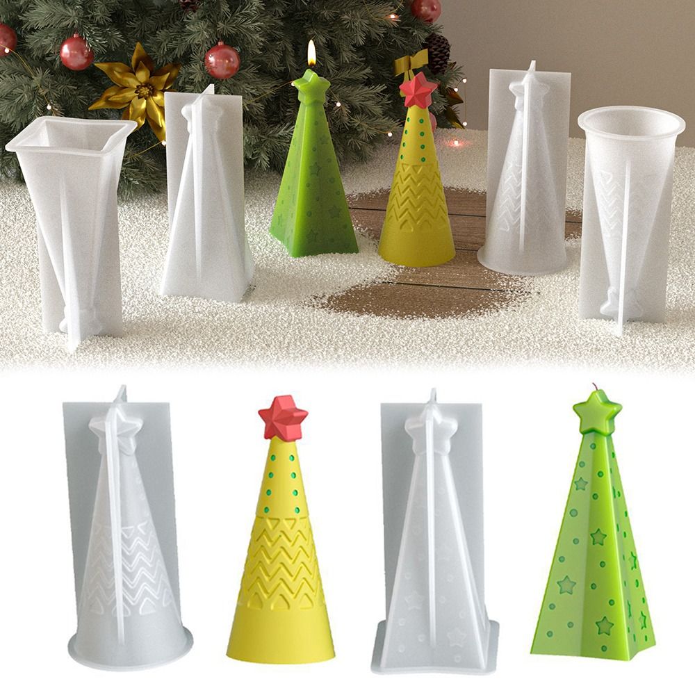 Silicone Christmas Cone Candle - Xmas Candle Making recension och pris