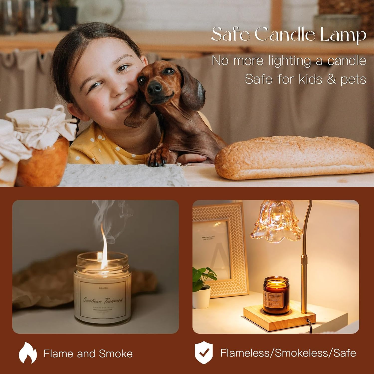 Candle Warmer Lamp with Timer: - Paraffin Candle Wax recension och pris
