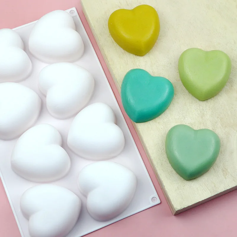 Love Heart Silicone Soap Mold  - Candle Making Activity recension och pris