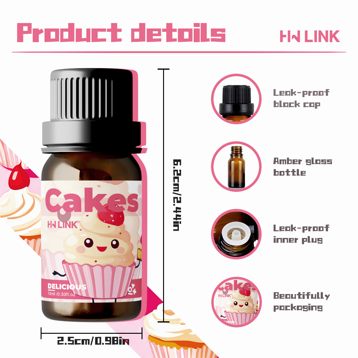 10ml Cakes Essential Oils Perf - Candle Making Ingredients recension och pris