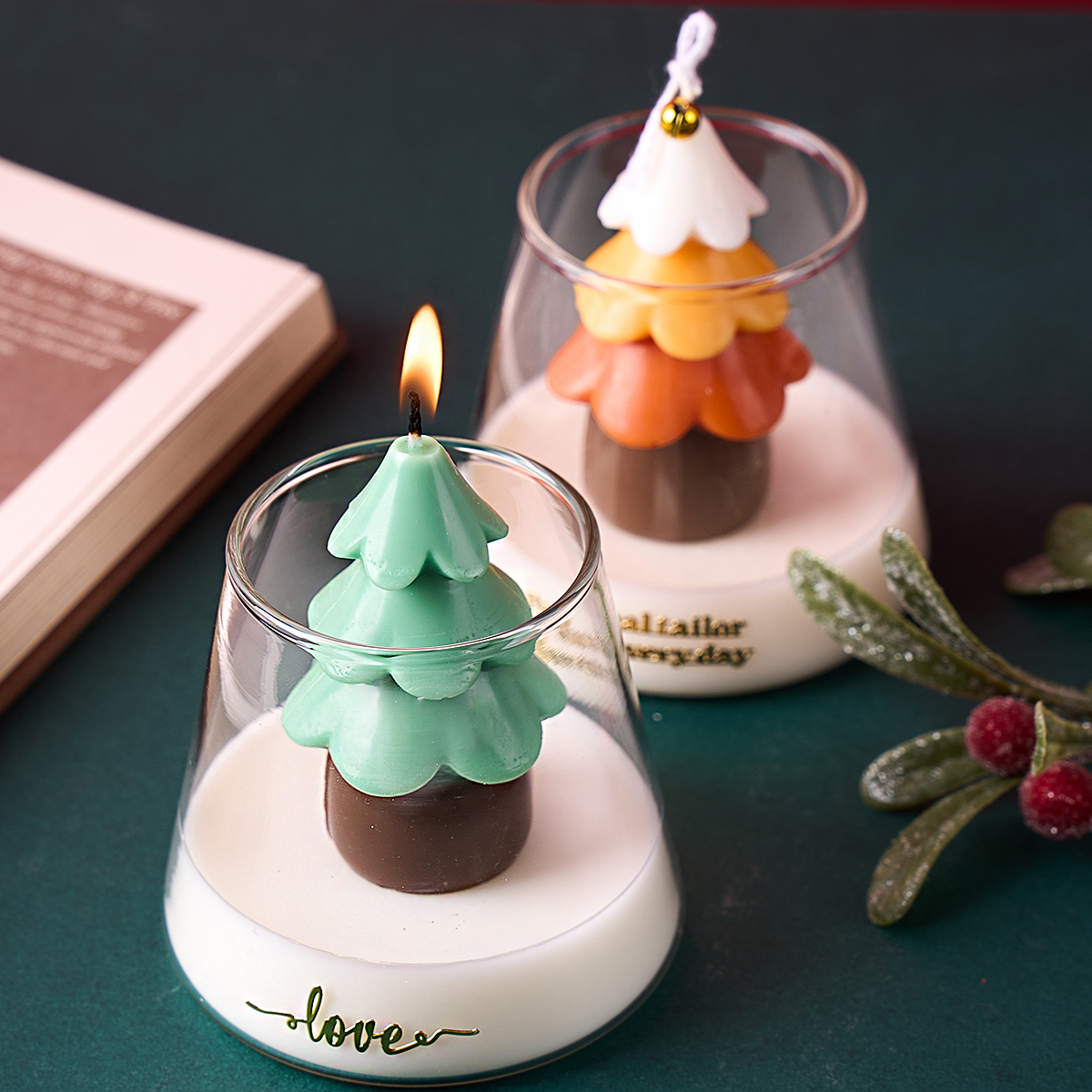 3D Christmas Tree Silicone Mol - Xmas Candle Making recension och pris