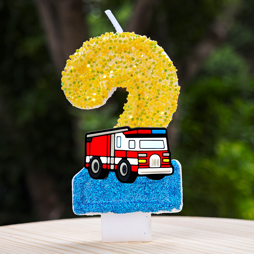 Fire Engine Candle Cute Cartoo - Candle Making Activity recension och pris