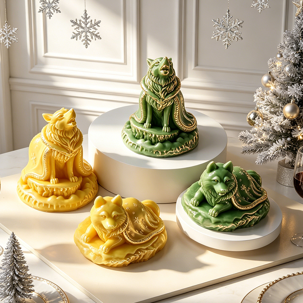 Christmas Snowflake Wolf Silic - Xmas Candle Making recension och pris