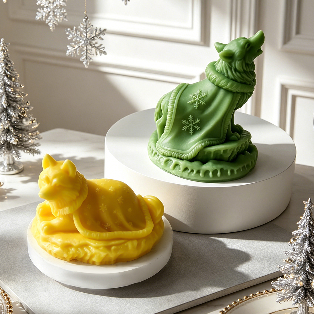 Christmas Snowflake Wolf Silic - Xmas Candle Making recension och pris