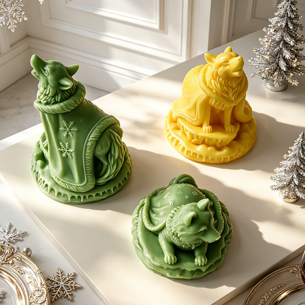 Christmas Snowflake Wolf Silic - Xmas Candle Making recension och pris