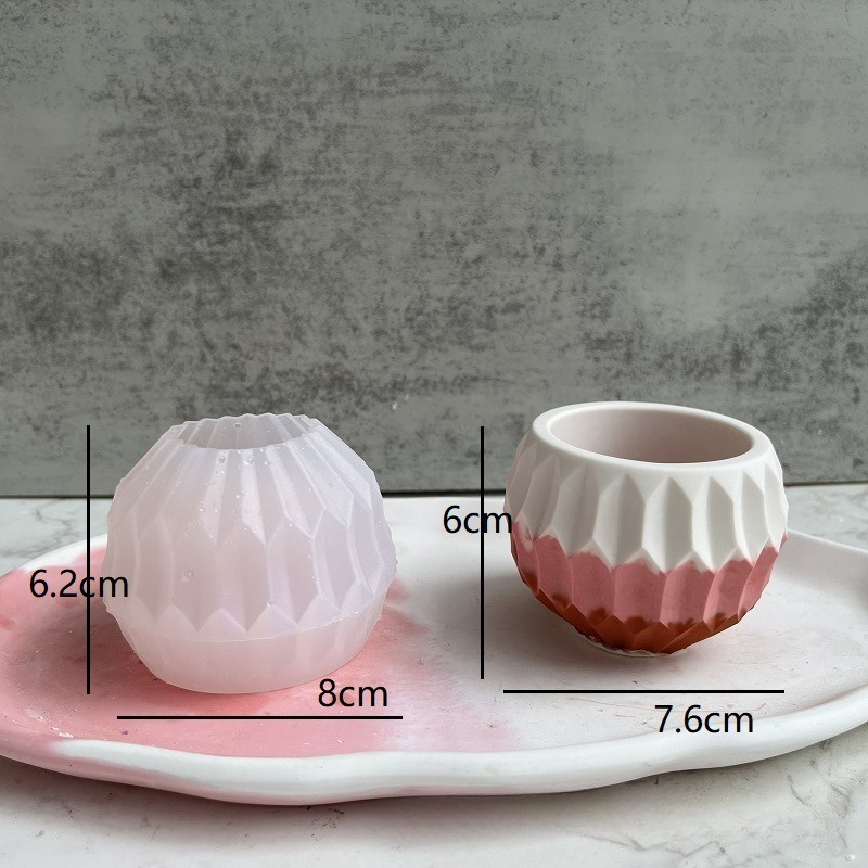 Small Round Meat Planter Silic - Kraft Box Candle recension och pris