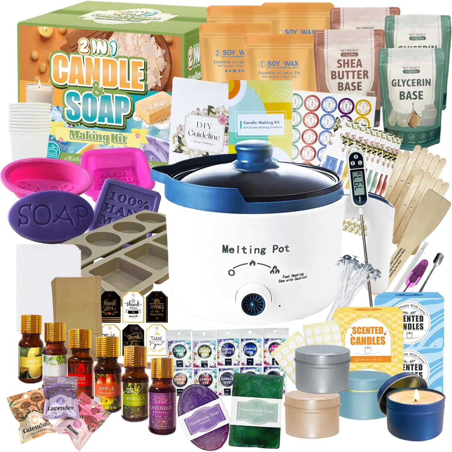 2 in 1 Candle Soap Making Kit  - Candle Making Kit For Beginners recension och pris