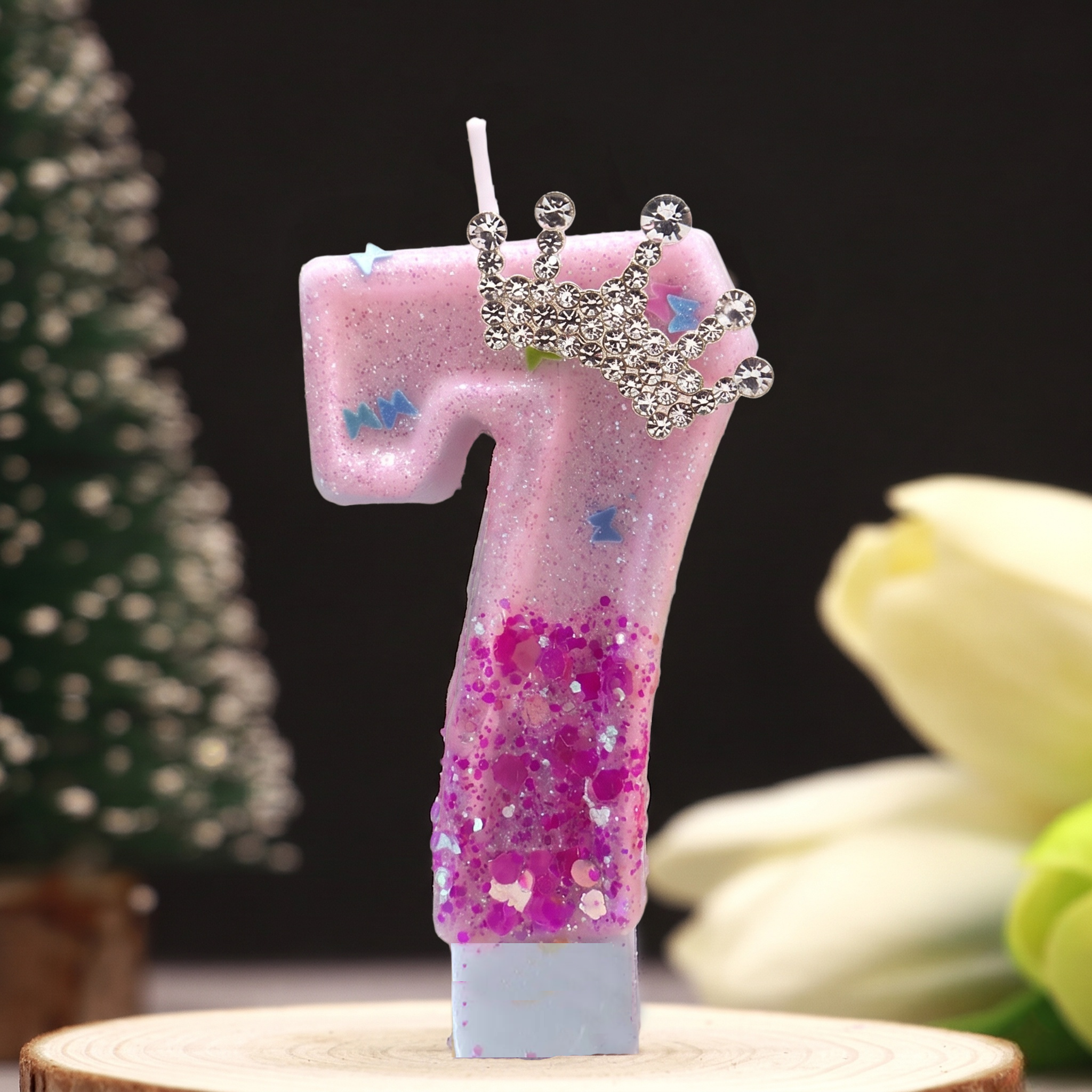 Pink Rose Red Sequins Dual Col - Paraffin Candle Wax recension och pris